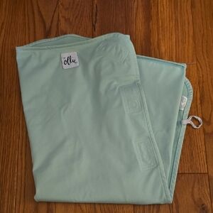 Ollie Sage Green Swaddle Blanket